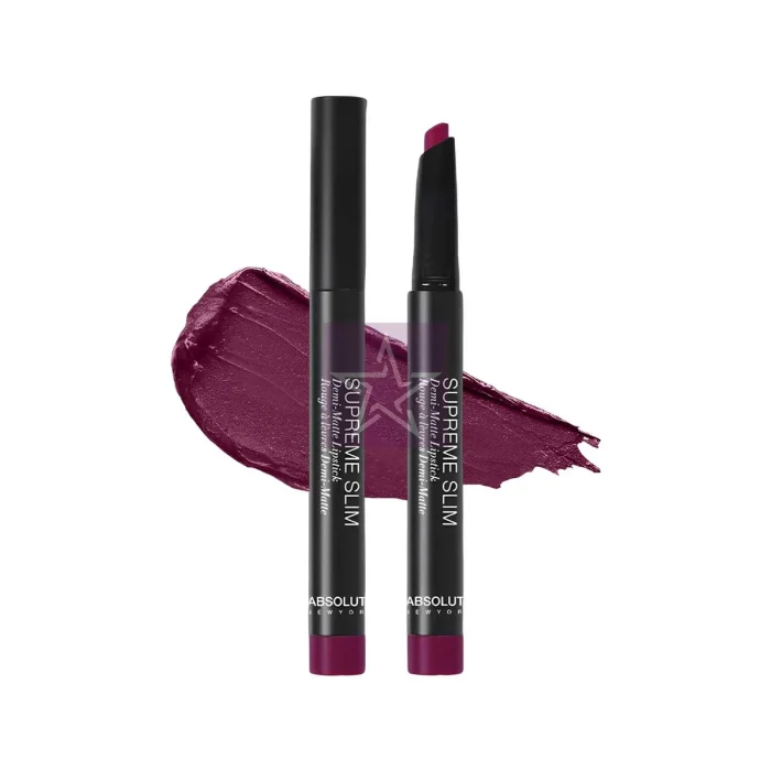 Absolute New York Supreme Slim Demi Matte Lipstick - Night Shade, SKU:888432939323