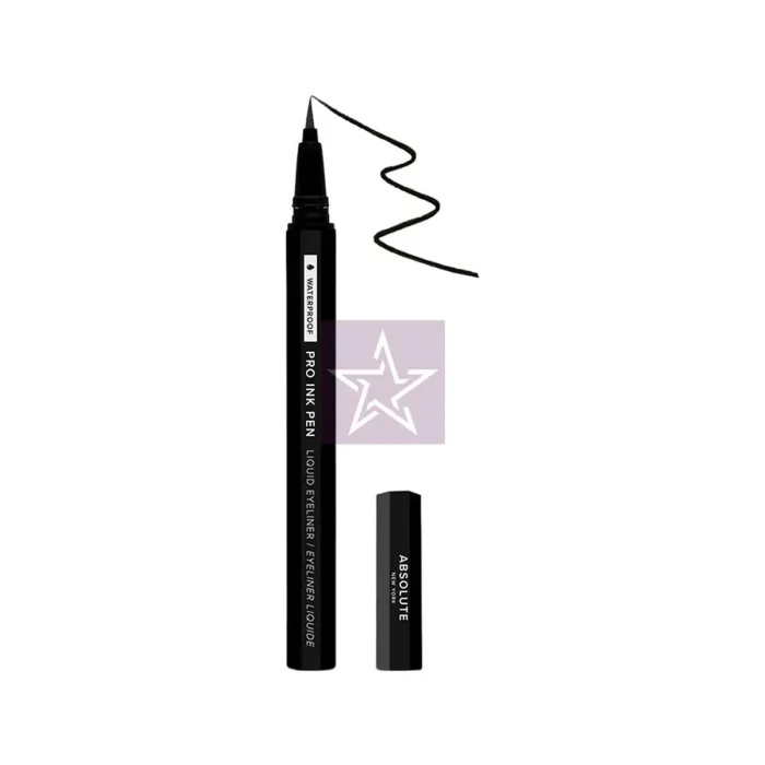 Absolute New York Waterproof Pro Ink Liquid Pen Eyeliner - MEIP01 Jet Black - 0.8ml, SKU:888432956016