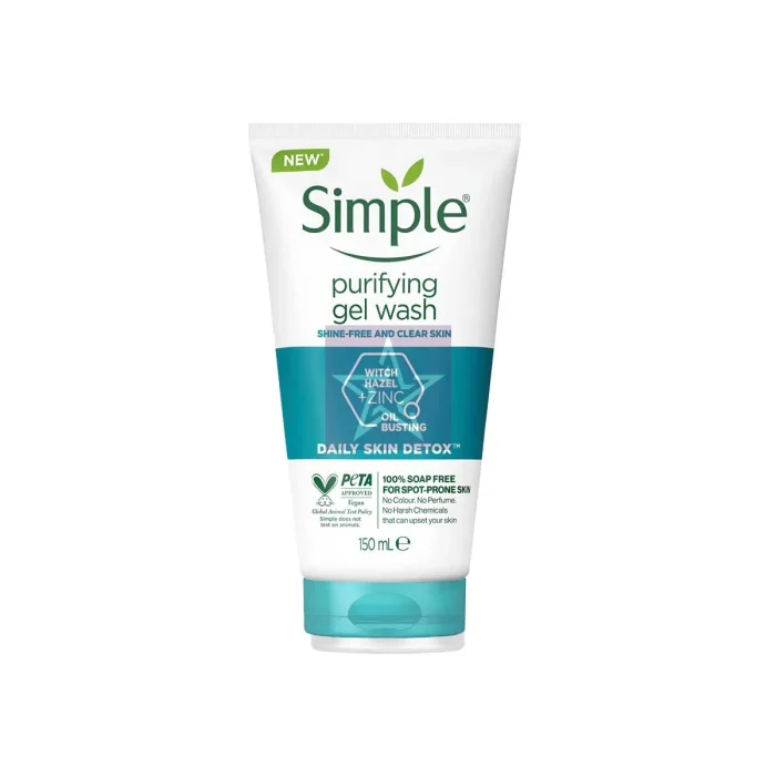 Simple Daily Skin Detox Purifying Gel Wash 150ml, SKU:8710447474419