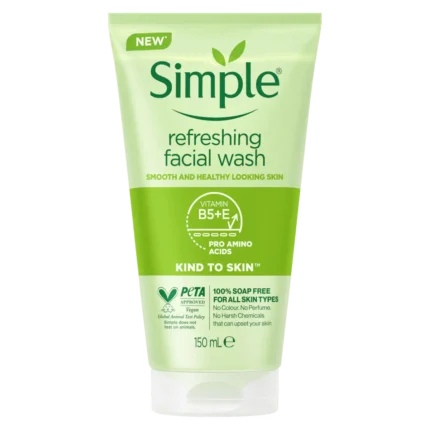 Simple Refreshing Facial Wash Gel 150ml-5011451103863