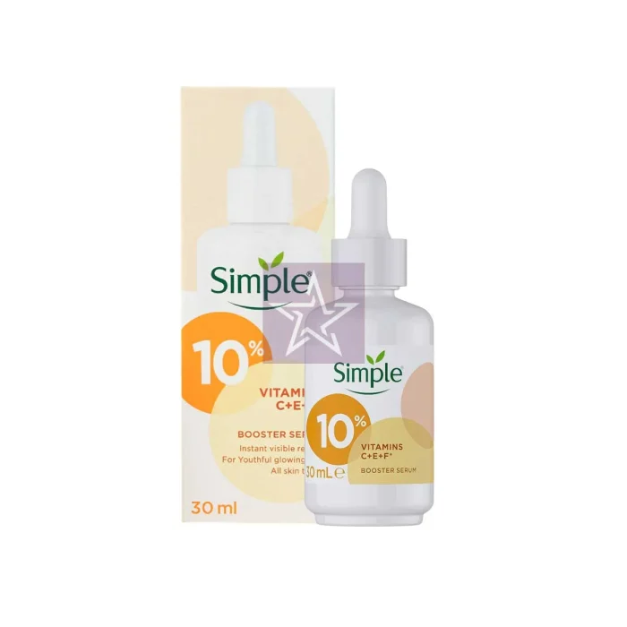 Simple 10% Vitamins C+E+F Booster Serum 30ml, SKU:8720181157110