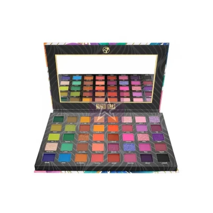 W7 40 Color Mardi Gras Eyeshadow Palette, SKU:5056369112248