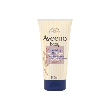 Aveeno Baby Soothing Relief Emollient Cream For Dry, Sensitive Skin 150ml, SKU: 3574661652214