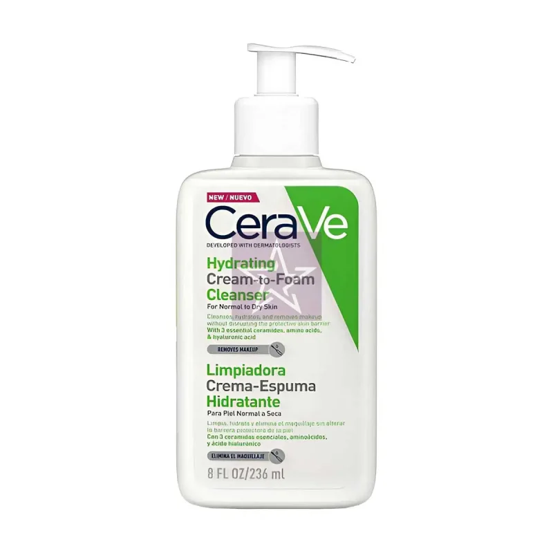 Cerave Hydrating Cleanser For Normal To Dry Skin 236ml, SKU: 3337875597180