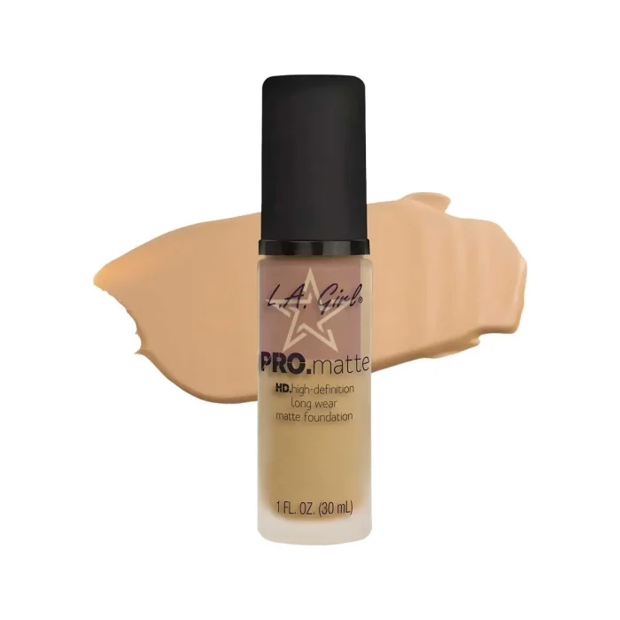 L.A. Girl Pro Matte HD Long Wear Matte Foundation - GLM673 - Beige -30ml, SKU: 081555966737