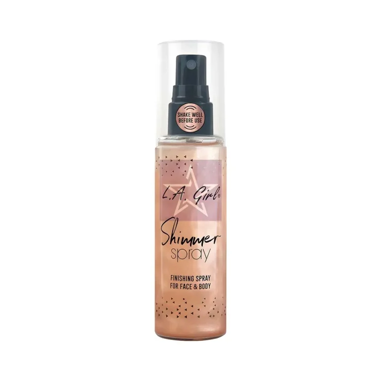 L.A. Girl Shimmer Spray For Face & Body - Rose Gold - 80ml, SKU: 081555969196