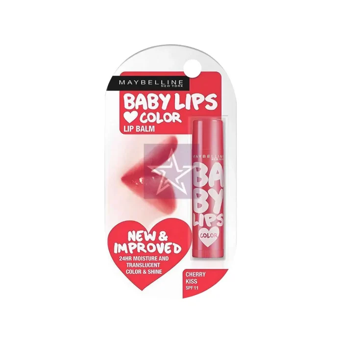 Maybelline Baby Lips Color Lip Balm Cherry Kiss - 4gm, SKU:8901526301065