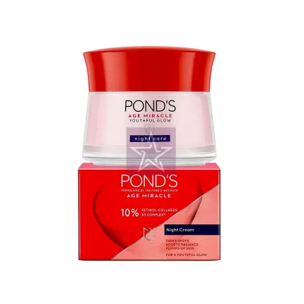 Pond's Age Miracle Youthful Glow Night Cream 50gm, SKU:8999999059941