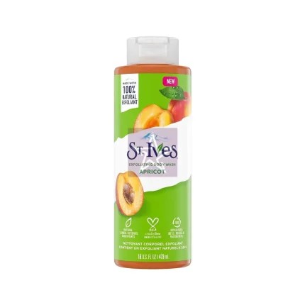 St. Ives Apricot Exfoliating Body Wash 473ml, SKU: 077043002230