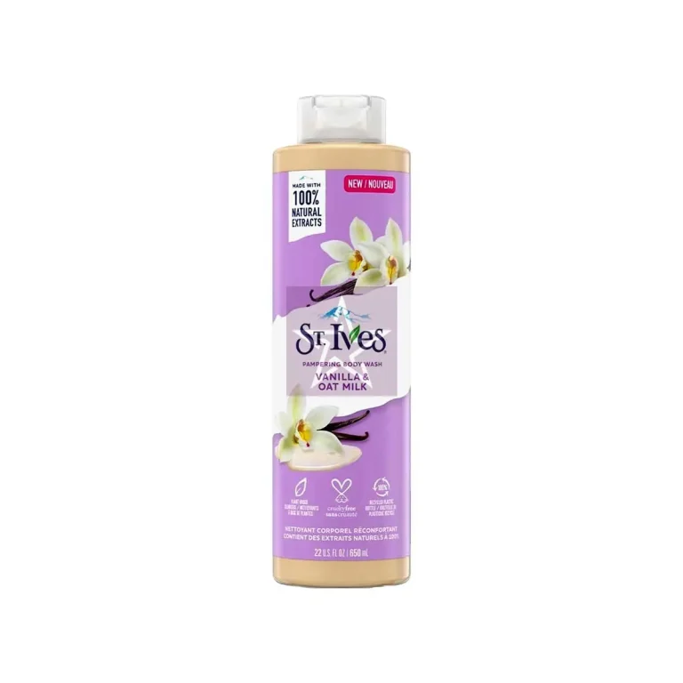 St. Ives Vanilla & Oat Milk Pampering Body Wash 650ml, SKU: 077043002179