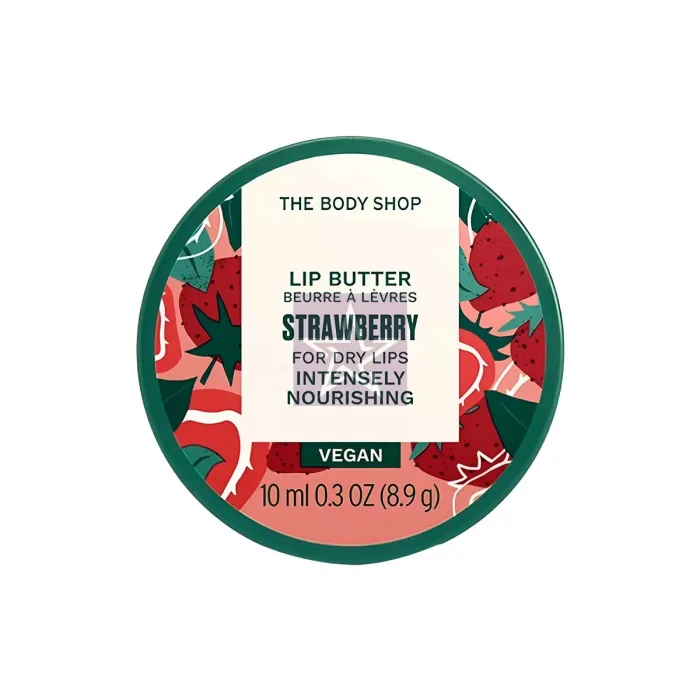 The Body Shop Strawberry Lip Butter - 10ml, SKU:5028197976422