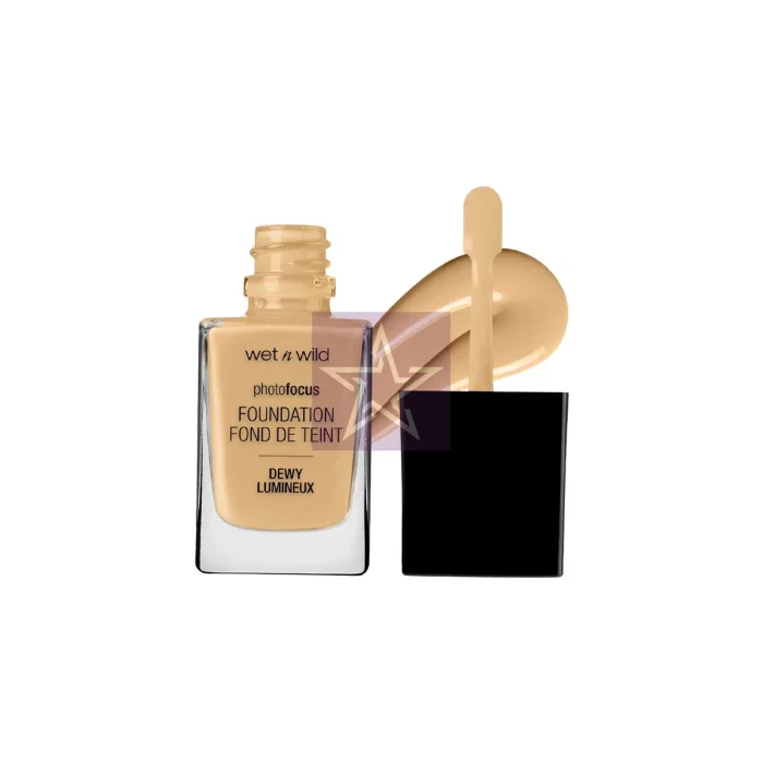 Wet n Wild Phot Focus Dewy Foundation Golden Beige - 28ml, SKU:077802116062