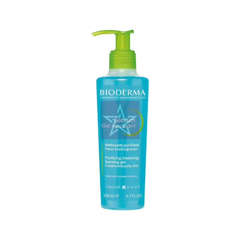 Bioderma Sebium Gel Moussant Purifying Cleansing Foaming Gel - 200ml, SKU: 3401578653709