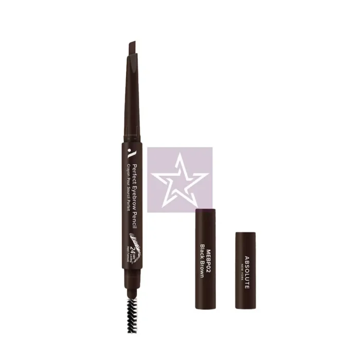 Absolute New York Perfect Eyebrow Pencil - Black Brown - MEBP02, SKU: 888432963052