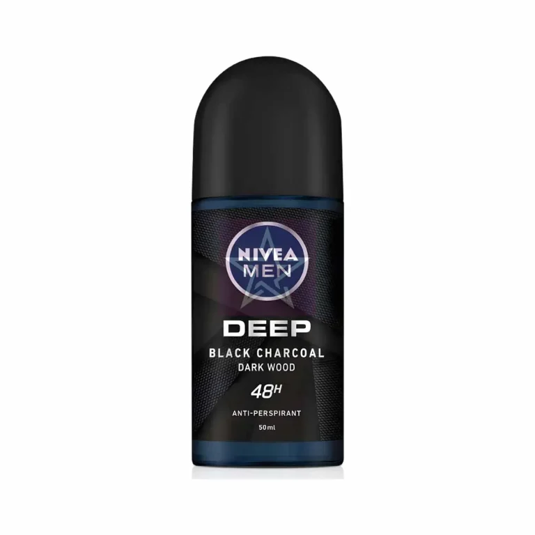 Nivea Men Deep Black Charcoal Dark Wood Deodorant - 50ml, SKU: 4005900493248