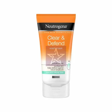 Neutrogena Clear & Defend Oil Free Wash Mask - 150ml, SKU: 3574661499666