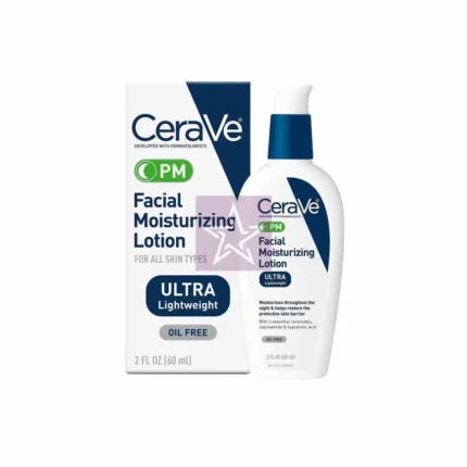 Cerave PM Ultra Lightweight Facial Moisturizing Lotion - 60ml, SKU: 3606000534711