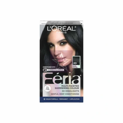 L'Oreal---Feria-Hair-Colour---20-Natural-Black-Hretus-World, SKU: 071249094563