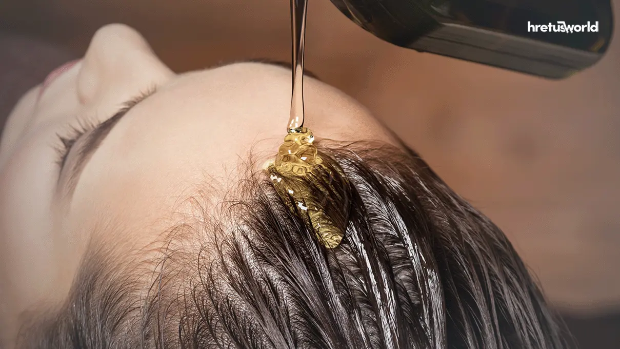 Olive oil for hair