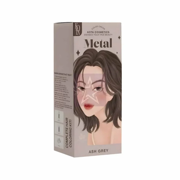 Kota Cosmetics Color Cream Metal Hair Color – Ash Grey, SKU: 6949331517297