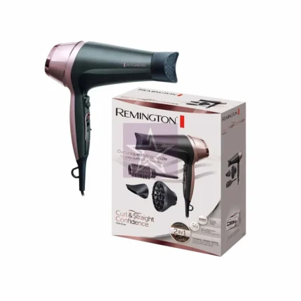 Remington Curl & Straight Confidence Hair Dryer with Accessories – D5706, SKU: 5038061100617