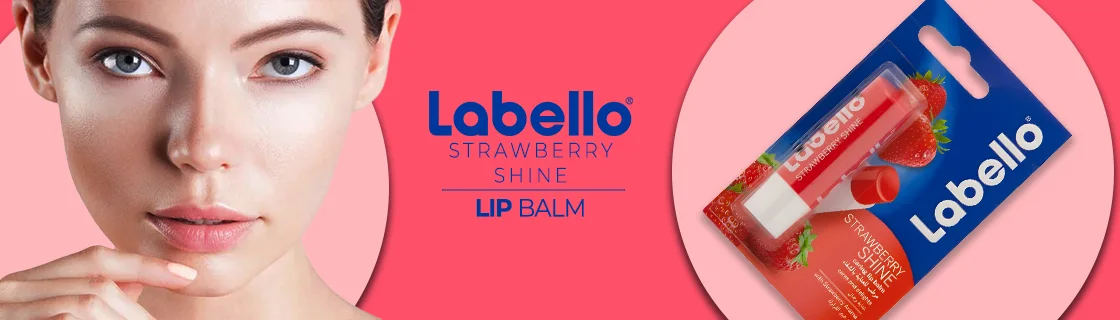 Labello Strawberry Shine Lip Balm - 4.8gm