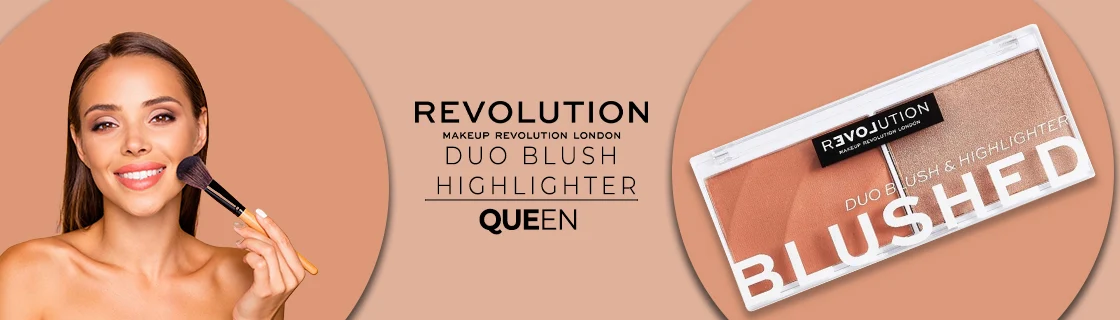 Makeup Revolution Duo Blush & Highlighter - Queen