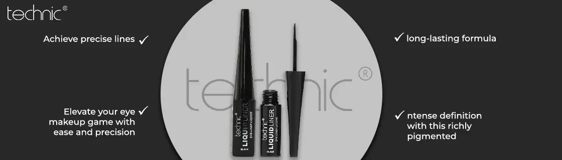 Technic Liquid Eyeliner – Black – 6ml