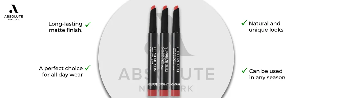 ABNY - Supreme Slim Demi-Matte Lipstick - Azalea - MLSS54 - Benefits