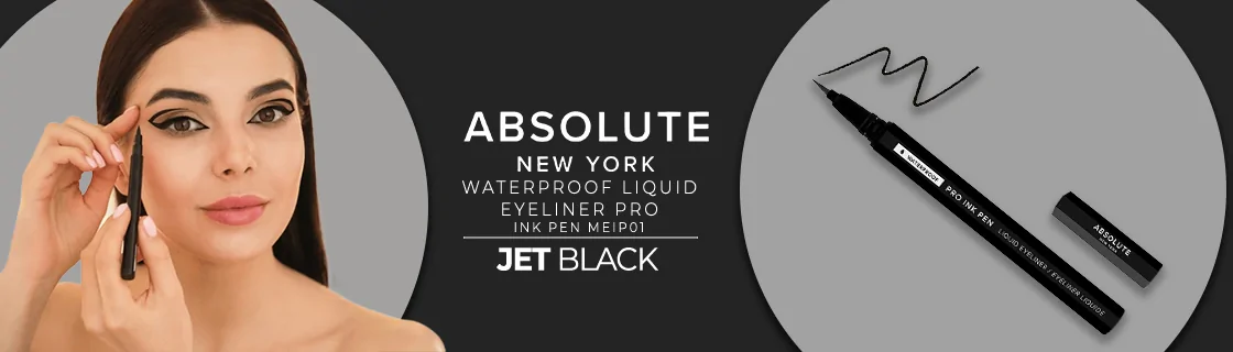 ABNY - Waterproof Liquid Eyeliner Pro INK PEN MEIP01 jet black - 0.8ml-Eye Makeup