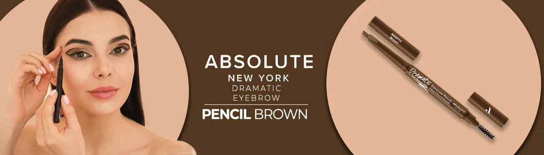 Absolute New York Dramatic Eyebrow Pencil - Brown