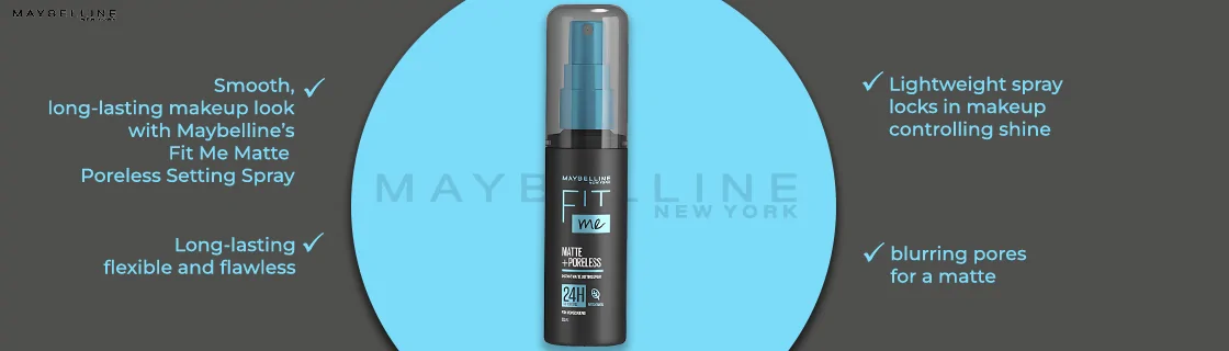 Maybelline - Fit Me Matte + Poreless Instant Matte Setting Spray - 60ml