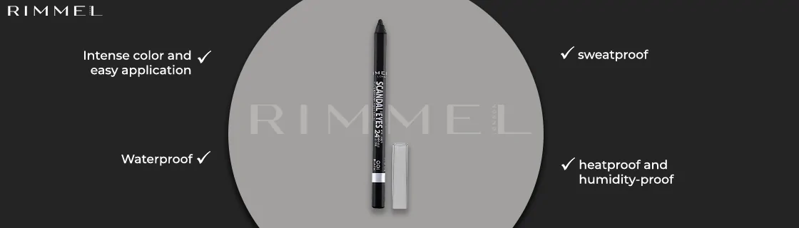 Rimmel Scandaleyes Waterproof Kohl Kajal - 001 Black