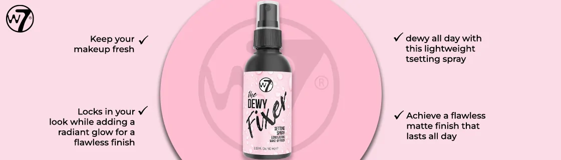 W7 The Dewy Fixer Makeup Setting Spray