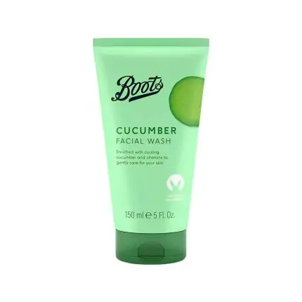 Boots Cucumber Facial Wash 150ml, SKU:5045098968998