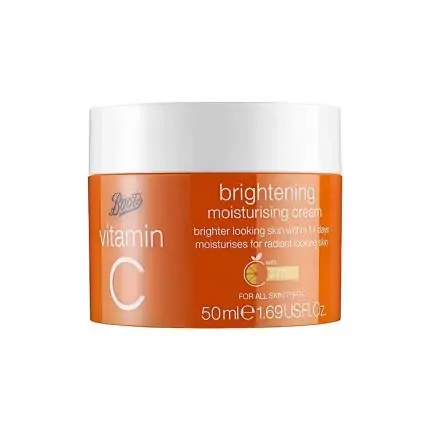 Boots Vitamin C Brightening Moisturizing Cream 50ml, SKU:5000167332698