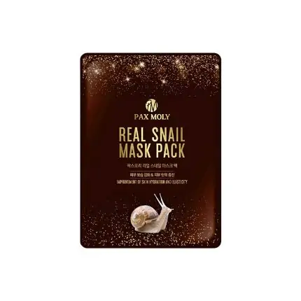 Pax Moly Real Snail Mask Pack 25ml, SKU: 8809547410424