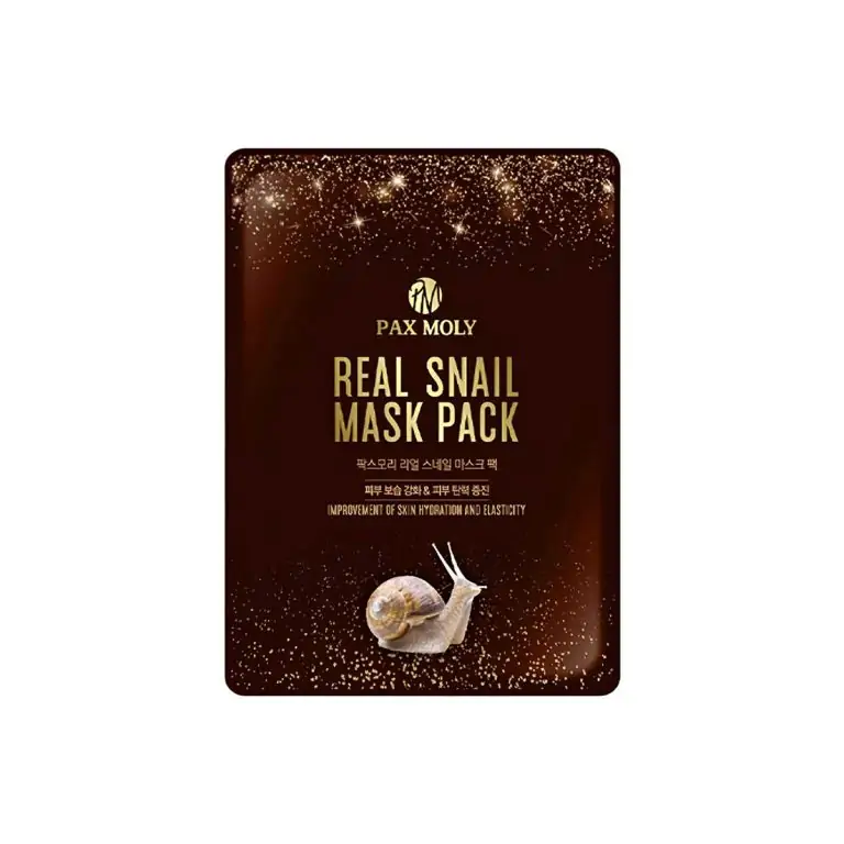 Pax Moly Real Snail Mask Pack 25ml, SKU: 8809547410424