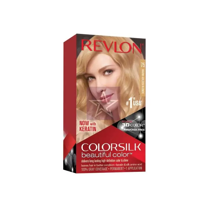 Revlon Colorsilk Beautiful Color - 75 Warm Golden Blonde, SKU: 309978456759